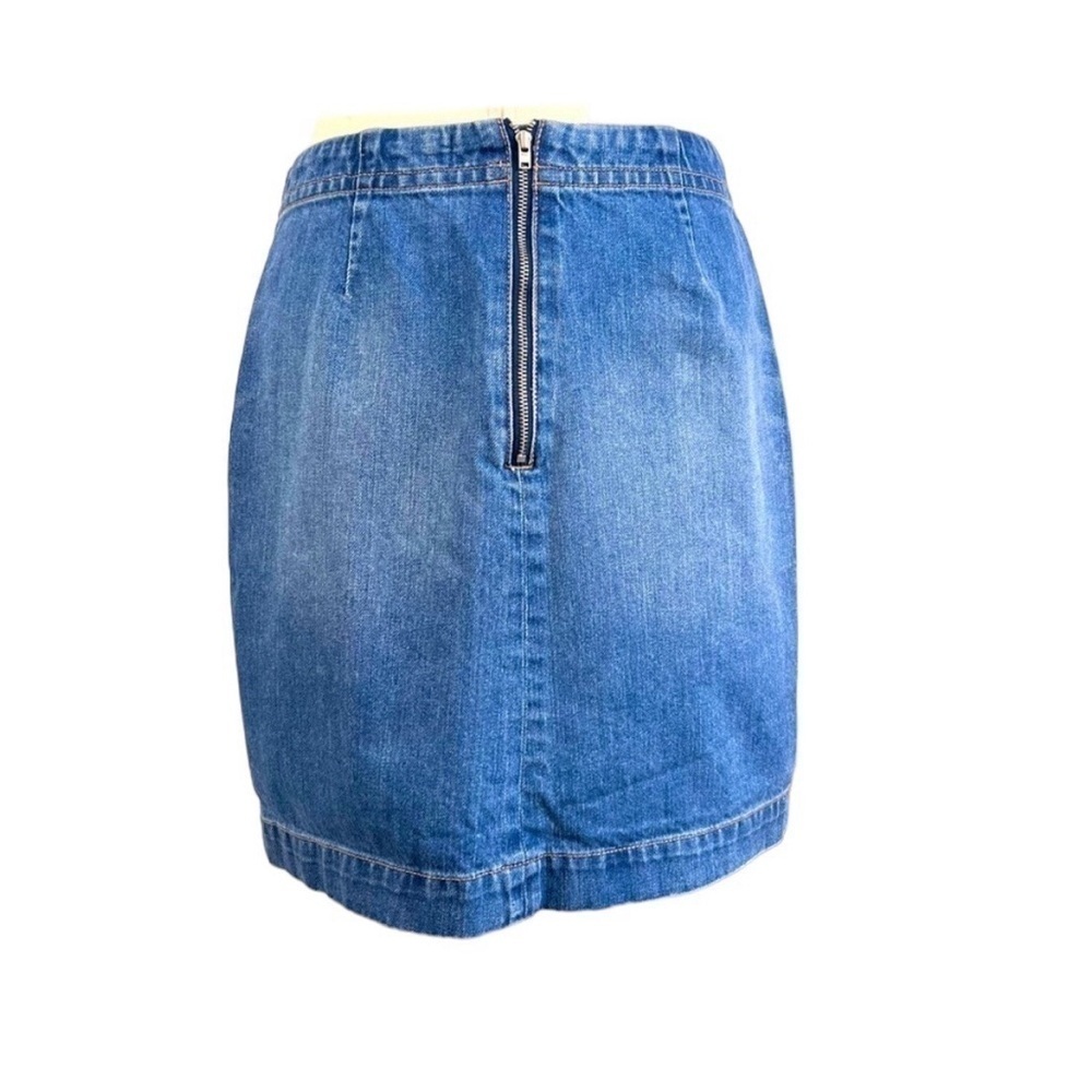 Loft Denim Skirt Lace Up Front. Size 6 #135 - Picture 3 of 7